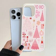 1 pieza, patrón de árbol, teléfono simple y elegante, diseño magnético, compatible con los modelos 11/12/13/14/15/16/17//Pro/Plus/Pro y S22/223/824/S25/Ultra/FE, admite función de carga inalámbrica. Ideal para regalar a amigos, también se puede usar en ocasiones especiales como Año Nuevo, San Valentín, etc. - Blanco - Ver 2