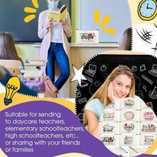 Preppy Style 1/5/10-Pack Canvas Cosmetic Cases For Teachers – Portable Zippered Pouches For Makeup, Stationery, Jewelry Storage – Teacher Life & Survival Kit Printed Designs – Hand-Washable, Multi-Purpose Gift Bags For School, Home – Ideal For Teacher Appreciation, Back To School, Graduation, Thanksgiving, Christmas Gifts Makeup Bag Make Up Bag Makeup Pouch Cosmetic Bag Toiletry Bag Wash Bag Travel Essential Cruise Essentials Vacation Essentials For Men Women - Beige - View 6