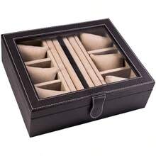 Watch Boxes - 6 Watches and Cufflinks, Chocolate - View 8