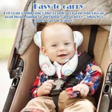 Support Pillow, Neck Pillow Upgraded Comfortable Sleep Cushion Car Plane Stroller Pushchair - A - 彩虹 - 查看 4