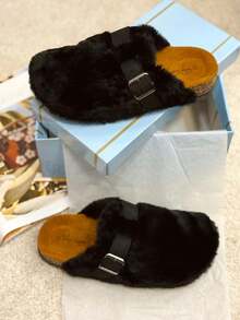 Fashionable Women's Clogs, Solid Color And Thick Sole, Comfortable For Work, Casual And Vacation. - 77-650 NEGRO - View 7