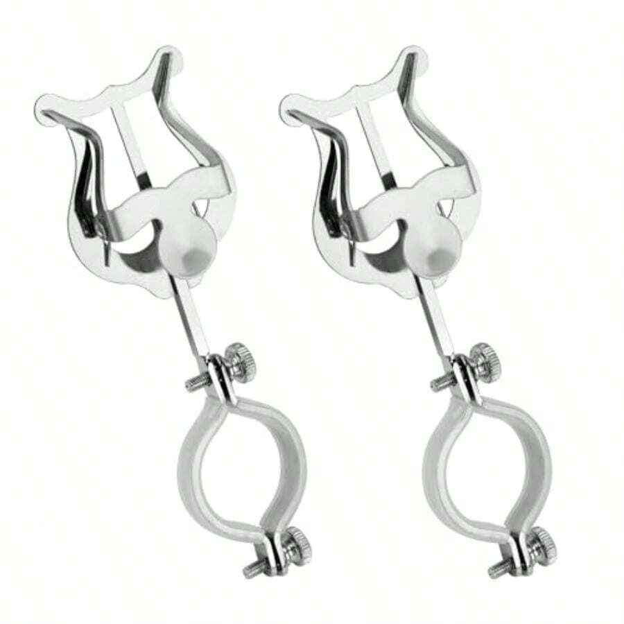 2pcs Clarinet Lyre Clarinet Sheet Music Clip Marching Band Holder Clarinet Lyre Clamp For Practicing Beginners Marching Band