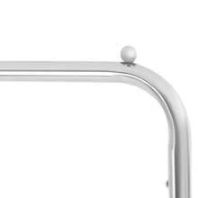 XIANXUS Large Capacity Clothes Cart, Rolling Laundry Cart, Laundry Cart With Hanging Rod - Silver+Black - View 4