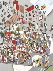 SCXXBSW 3D Landscape Stickers, Decompression Cartoon, 3D House Decoration, Handbooks, Fun Stickers - Multicolor - View 6