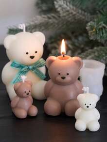 1pc Cute Cartoon Bear Candle Silicone Mold,Home Decor,Room Decor,Wedding Decor,Table Decor,Handmade Aromatherapy Candle Mold,Soap Mould,DIY Mini Bear Epoxy Resin Gypsum Mould,Gift For Woman,Birthday Gift,Best Friend Gifts,DIY Gift - Mold - View 7