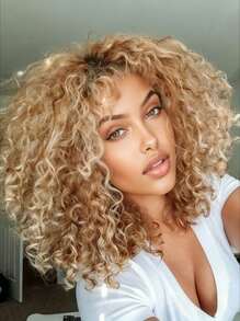 180 Density Ombre Brown Roots Ash Blonde Bob Deep Wave Lace Front Wigs Human Hair Pre Plucked Glueless Natural Hairline Brazilian Virgin 13x4 HD Transparent Short Bob Curly Human Hair Wig For Women With Baby Hair - Rooted & Ombre - View 2