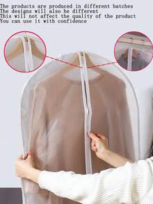 Bộ 5 túi chống bụi quần áo trong suốt, túi chống bụi, túi sắp xếp tủ quần áo, túi đựng quần áo - Túi đựng vest, túi chống bụi quần áo, túi treo tủ quần áo, túi đựng quần áo du lịch di động, có thể giặt được, dùng để sắp xếp tủ quần áo, áo sơ mi, vest, bảo vệ váy, túi chống bụi quần áo cao cấp, túi đựng quần áo có khóa kéo trong suốt, quà tặng tuyệt vời cho Ngày của Cha - trắng - Xem 11