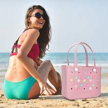 Ella And Emma 16pcs Flower Charm Accessory For Bogg Bags And  Totes Decorative Accessories To Customize Your Beach Tote Bag - 16朵彩虹花 - 查看 3