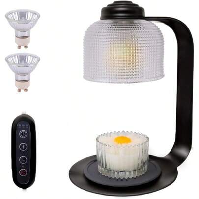 Candle Warmer Lamp With Dual Bulbs Compatible With Jar Candles Modern Design Dimmable Top Melting For Scented Wax