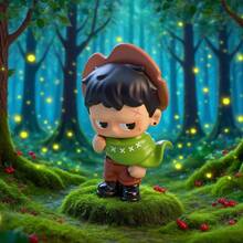 Miniso Monboo Theater Story Series Figure Blind Box, Exquisite Painted PVC Material, Desktop Decoration Collection Gift (1 PC Random Delivery) - Multicolor - View 3