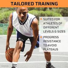 XCELER8 Bands Speed And Agility Training Resistance Bands All Sports Includes Ankle Straps Training Videos Fast Sprinting Explosive Agile Strength Endurance - Yellow,Green,Blue,Black - View 5