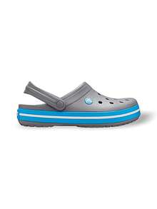 Crocs 男女通用木屐，吸汗透气，防晒防风保暖，百搭纯色，易洗速干，适合运动、户外跑步、日常穿着，男女款，蓝色/灰色，货号：11016-07W - 藍/灰色 - 查看 3