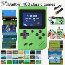 YiYi 1 szt. Macaron Mini 400-w-1 Konsola do gier 1020 mAh Bateria Przenośna Retro Klasyczna Gra Przenośna Kolorowa Konsola do Gier Retro Maszyna Do Gier (1 Gracz/2 Graczy)