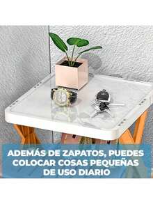 Zapatera Organizador Plegable Con 4 Niveles Plegable Portáti Color Naranja Ele-Gate - Naranja - Ver 7