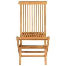 5 Piece Garden Dining Set Solid Teak Wood - Brown - View 9