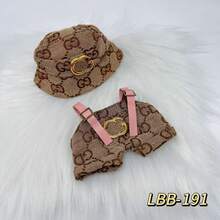 1pc Clothing Only] Plush Doll Outfit Set, Korean Party Costume Cool