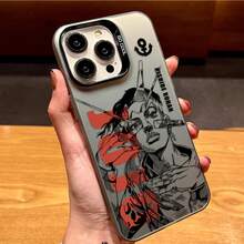 's Bizarre Adventure Phone Case For  17/16/15/14/13 Series, Kira Yoshikage & Bruno  Manga Design, Slim Protective Cover For Anime Otaku &  Fans - Caqui - Ver 9