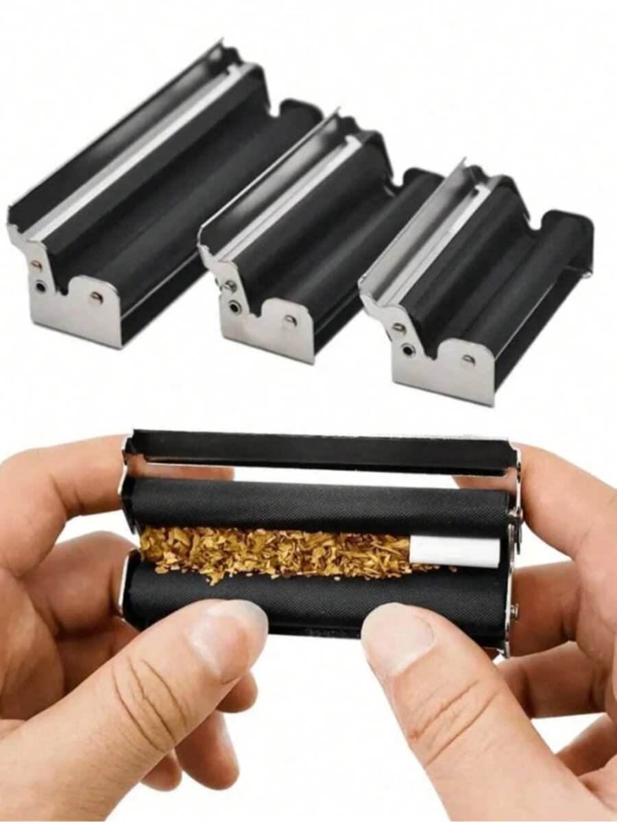 1个70/78/110毫米三种尺寸卷烟器,8毫米香烟直径,手动卷烟器支架,便携式,包含卷烟配件 - 彩色 - 查看 1