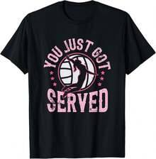 You Just Got Served Volleyball Beach Volleyball T-Shirt - 黑色 - 查看 1
