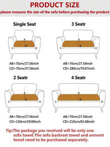 1件刺绣图案座垫套，现代涤纶防滑刺绣图案沙发垫套，四季皆宜 - 灰色 - 查看 4