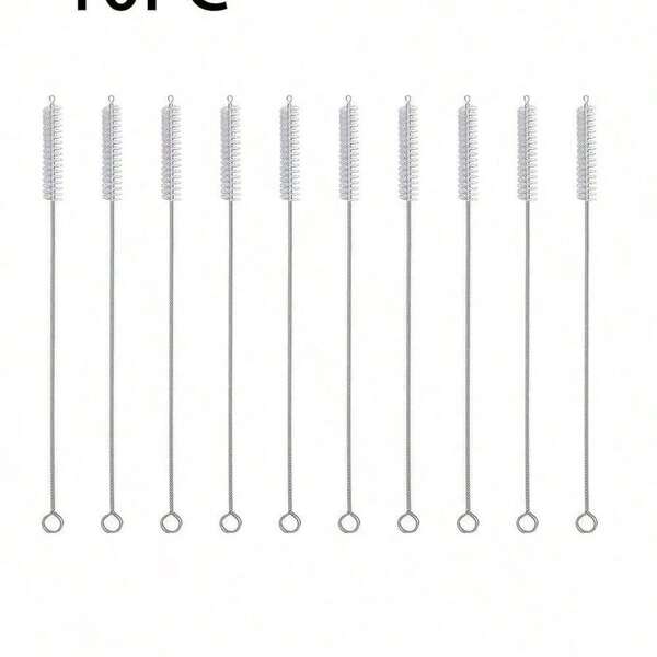 Cup Straw Cleaning Brush, Reusable Straw Cleaner Fits 40/30/20 Oz Tumblers, 10mm Diameter Pipe Cleaner Suitable For Water Bottles And Straws, For Outdoor, Camping