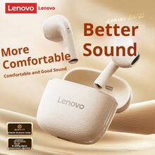 Lenovo EA166 Bluetooth Wireless Earbuds: Wireless Semi-In-Ear, High-Quality Sound, Ultra-Long Battery Life, Compact Design - Moon Rock White - View 8