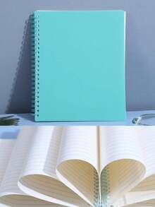 Sổ tay lò xo A5 chống thấm nước, bìa nhựa mờ, 120 trang, thích hợp cho công việc, văn phòng, trường học, ghi chép khi đi du lịch, sổ tay lò xo dày dặn dành cho học sinh, sổ nhật ký có dòng kẻ, thiết kế tối giản và thời trang, có thể dùng làm quà tặng cho học sinh. - Nhiều màu - Xem 16