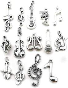 Colgante de joyería de liga, accesorios de collar y pulsera, tono de instrumento musical​​Colgante Le Symbol - 10793-1,2 g - Ver 7