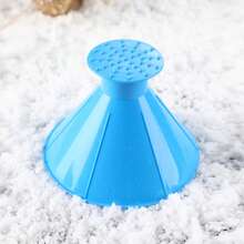 Raspador de hielo y nieve de un solo uso - Una herramienta de limpieza del parabrisas de invierno con punta cónica, mango ergonómico resistente, disponible en varios colores (verde/rojo/negro/azul) - Raspador de nieve portátil para vehículos (para hacer bolas de nieve), adecuado para parabrisas, ventanas, superficies de vidrio, artículo esencial para automóviles - Multicolor - Ver 9