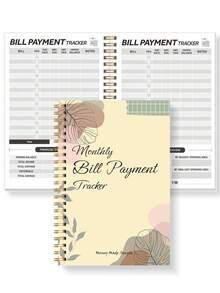BUBU 1pc Budget Planner - Monthly Budget Book With Expense Tracker Notebook, Undated Bill Organizer & Finance Planner To Take Control Of Your Money,Account Book To Manage Your Finances Office Supplies Back To School Supplies Teacher Gift For Men - Beige - View 8