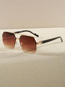 一副男士方形休闲多功能偏光时尚眼镜，适合旅行、骑行、钓鱼、海滩等场合 - 彩色 - 查看 18