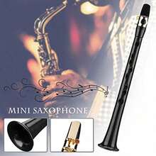 Greatideal Pocket Saxophone Portable Small Sax Alto Saxophone With 4 Reeds 8 Dental Pad And Carrying Bag Woodwind Instrument Professional Instruments For Amateurs And Professional Performers - Black - View 2