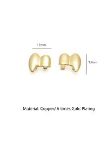 مجموعة من 2 قطعة من أغطية الأسنان المزركشة ذات السطح الناعم والمصقول على شكل أنياب للنساء والرجال، إكسسوارات مجوهرات بتصميم بانك روك للاحتفالات والكوسبلاي وعيد الميلاد