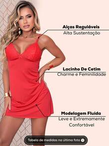 Plus Size Nightgowns & Sleepshirts - Rosa Oxidada - Ver 3