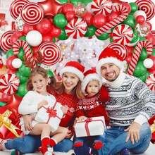 Xugoox Christmas Balloon Garland Arch Kit - 165 Pcs Red Green Balloons For Christmas/New Year/Birthday Party Decorations - As Pic - View 4