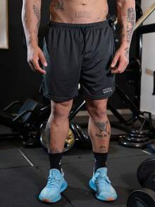 ROCK SAINTS Men's 2-In-1 Dry Fit Bermuda Shorts For Gym, Running, And All Ages - Regular Fit With Drawstring - Sports Shorts - Grey - View 3
