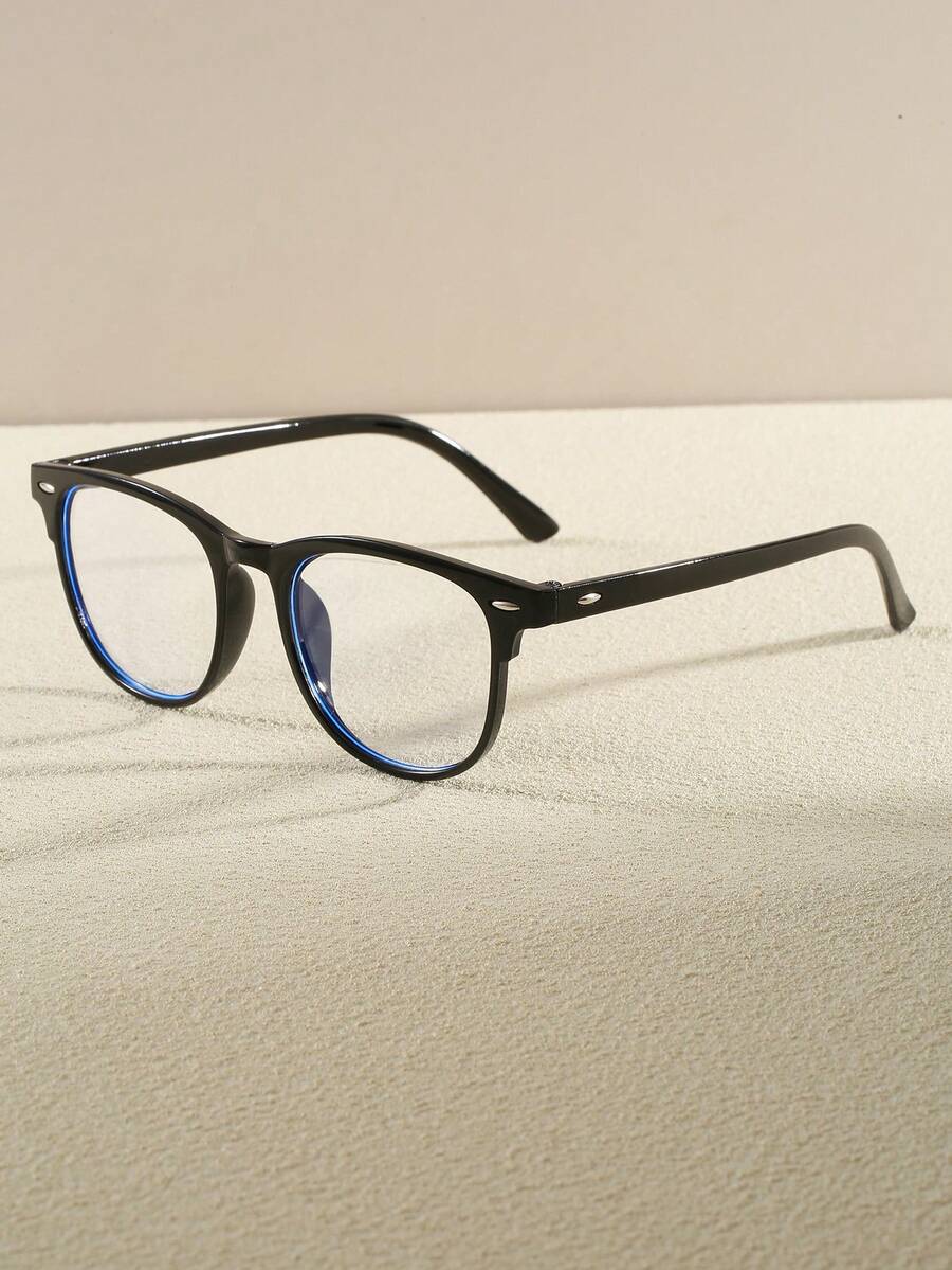 1副女士椭圆形日常休闲时尚无度数眼镜 - 彩色 - 查看 1