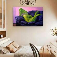 Framed  Monster  Poster,   High-Quality Art Print, Funny Wall Decor For Home, Bedroom, Kitchen, Living Room, Bathroom, Hotel, Cafe, Office - Unique Gift Idea, Perfect For Room Decor - 框架 - 查看 4