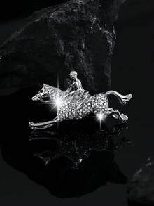 1 件时尚复古动物设计胸针，适合男士和女士，日常装饰或礼物