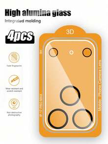 4pcs/Set Lens Protector Film Compatible With Iphone 11/12/13/14/15/16/16 Plus/16 Pro/16 Pro Max/17/17 Air/17 Pro/17 Pro Max, High Definition, Anti-Scratch - Clear - View 12