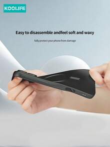 Koolife 17 Pro Max Phone Case, Magnetic Wireless Charging, Full Soft Cover, Protective Case, Ultra-Thin Matte Metal Paint, Lens Full Coverage, One-Piece Buttons, Compatible With Apple 17 Pro Max/17/17 Pro/17 Air/11/12/12 Pro/12 Pro Max/13/13 Pro/13 Pro Max/14/14 Plus/14 Pro/14 Pro Max/15/15 Pro/15 Plus/15 Pro Max/16/16 Pro/16 Plus/16 Pro Max - Black - View 9