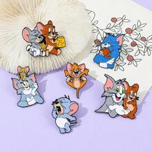 华纳兄弟 1/6 件装经典喜剧卡通胸针创意趣味珐琅别针金属徽章首饰服装背包配饰礼品