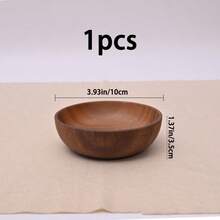 1/2/4/8pcs 3.14in/4.92in/5.51in/6.3in Handcarved Gourd Shaped Wooden Bowls - Rustic Wooden Salad/Snack Bowls, For Popcorn, Pasta, Candy, Cereal, Coconut Spread, Appetizers, Kitchen