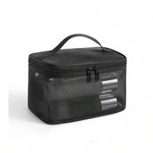 1pc Nylon Single/Double Layer Mesh Bag Travel Portable Toiletry Bag Large Capacity Makeup Organizer - Multicolor - View 13
