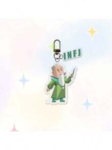 Llavero MBTI, Llavero acrílico personalizado MBTI 16, Accesorio colgante para mochila, Regalo de personaje de dibujos animados, Llavero lindo, Regalo para ella, Regalo para él, Regalo personalizado, Regalo divertido, Regalo para papá, Regalo para novio, Colgante de teléfono - Multicolor - Ver 21