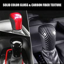 Compatible With Camry 2025 2024 2023 2022 2021 2020 2019 2018 Corolla Avalon Accessories Car Gear Shift Knob Cover Trim Protector Cap Carbon Fiber - 黑色 - 查看 6