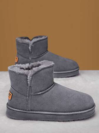 男士冬季加厚保暖毛绒内衬情侣多功能厚底户外雪地靴