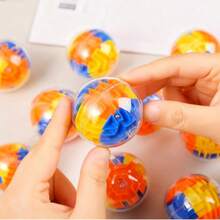 1pc 3D Maze Ball, Maze Ball, Brain-Stimulating Exercise, Logical Thinking Gift - Multicolor - View 7
