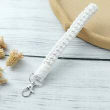 1 pieza Llavero trenzado de cuerda, correa de muñeca, cordón para teléfono, accesorio para coche, dije para bolso, accesorio escolar, lindo estilo gótico y Y2K - Multicolor - Ver 23