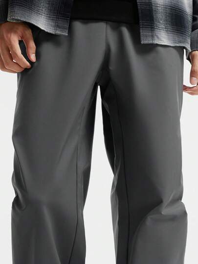 CAMEL CROWN Men's Softshell Pants, New Style For Hiking, Outdoor, Mountaineering, Paratrooper-Style Straight-Leg Pants, Winter Sports Casual Autumn.